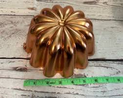 Vintage / Antique Decorative Copper and Tin 9 3/8" Unmarked BAKING MOLD PAN - Kitchen Decor - Etsy