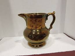 ALLERTONS LONGTON ENGLAND COPPER LUSTRE CREAMER 4 1/4" T X 4 1/2" W WITH SPOUT | eBay