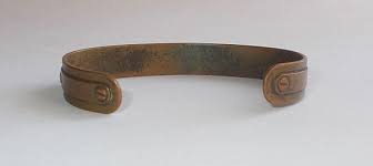 Vintage 1950's or 1960's Narrow Copper Cuff Bracelet-strap & Rivet or Stud Design-adjustable - Etsy