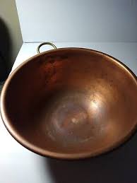 Medium 8.5” Rolled Rim Copper Candy Meringue Mixing ...