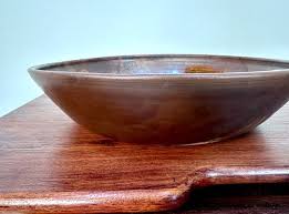 Rustic Style Studio Ceramic Pottery Art Bowl with Abstract Decor, Germany, 1950s for sale at Pamono