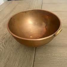 Vintage Copper Bowl 8” Mixing Bowl Heavy Gauge Copper Mixing Bowl Minimalism Holistic Living Ayurveda Vintage Copper Housewares - Etsy