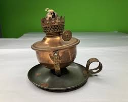Vintage Small Copper Swivel Oil Lamp - Etsy