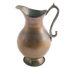 Antique Water Jug or Pitcher, from the Ottoman Empire, Handmade in Heavy Copper at 1stDibs | antique water pitcher, turkish copper water jug, antique water pitchers