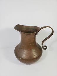 Vintage Hammered Copper Pitcher Antique | eBay