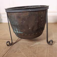 English Copper Planters, 1890s, Set of 2 | Chairish