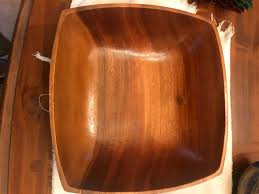 VINTAGE WOODEN FRUIT ,SALAD CENTERPIECE BOWL. | eBay