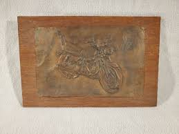 Vintage Raised Copper Wall Hanging Art ~ Harley Davidson ...