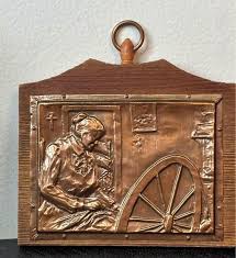 Vintage Quebec Copper Wall Plaques: A. Nadeau Folk Art ...