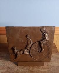 Nancy DuPont Twyman Bronzed Resin Relief Sculpture With ...