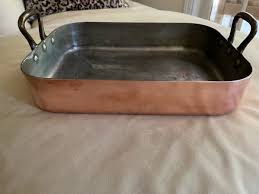 Dehillerin copper roasting pan almost 12 lbs made France mid ...
