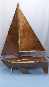 Vintage Handcrafted Copper Sailboat Folk Art Craft Weather ...