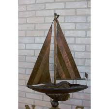 Vintage Copper Boat Weathervane | Chairish