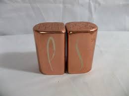 Vintage Copper Aluminum Salt and Pepper Shaker Set | eBay