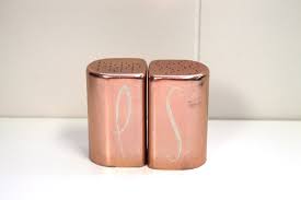 Vintage 1950's-60's Pink Aluminum Salt and Pepper Shaker Set! Cool! - Etsy