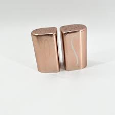 Antique Pink Aluminum Salt and Pepper Matching Shaker Set Atomic Modern Kitchen 40s 50s Metal Shakers - Etsy