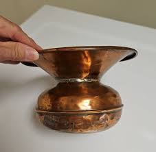 ANTIQUE BOOTH AND SON WEIGHTED BOTTOM COPPER SPITTOON | eBay