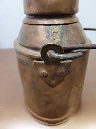 Antique Vintage Copper wrought Iron hanging bucket cauldron ...