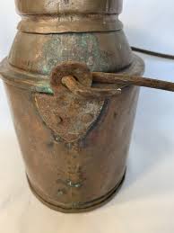 Antique Copper Can Pail Jug Dairy Milk Can Cream Rustic ...