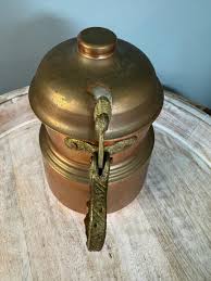 Vintage Copper and Brass Teapot: Hand Hammered Turkish Tea ...