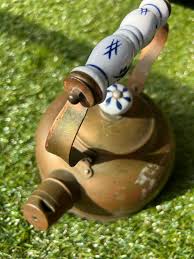 Antique Copper Tea Kettle, Copper Kettle With Delft Handle ...