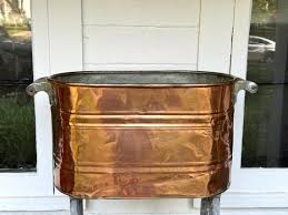 Copper Tub ~ Authentic Copper Boiler ~ Lacquered Copper Wash Tub ~ Primitive Antiques ~ Photo Prop ~ Farmhouse Antiques - Etsy