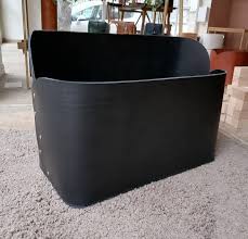 Leather Magazine Holder, Hosting Decor, Leather Storage ...