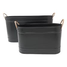 Gracie Oaks Arramine Galvanized Steel Planter Box | Wayfair