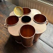 Copper wine cooler, Source Perrier, France vintage 1997 copy of Art Deco c1920 w | eBay