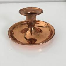 Old Vintage Copper Candle Holder Candlestick - Etsy India