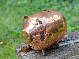 Vintage Coppercraft Guild Copper Piggy Bank: USA Made ...