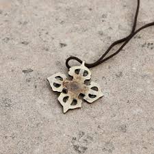 Adjustable Tibetan Buddhism Vajra Symbol Necklace, Buddhist Rear View