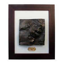 Scafell Pike Topographical Map in Aged Bronze Finish, 3D Map ...