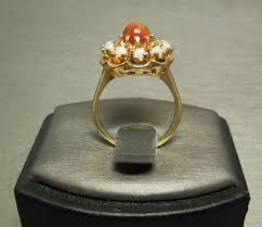 Vintage Estate C1960 14K Gold Sunstone Sun Stone & Opal ...