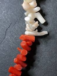 Vintage NAVAJO Men's CORAL Necklace 25” Angel Skin, Salmon ...