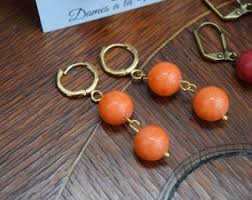 Coral Regency Earrings, Pink Coral, Red Coral Orange Coral 19th Century Earring, Reproduction Jewelry, Pink Earring, Red Reenactor Jewelry - Etsy