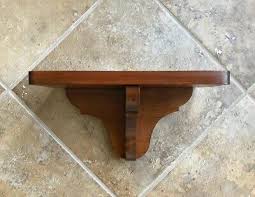 Vintage Handmade Wall Shelf Corbel Sconce Wood Walnut Stain 10.75 x 5.75 x 6" | eBay
