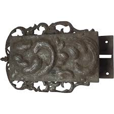 Antique Wrought Iron Lock, Door, Castle Gate, Garden Latch ...