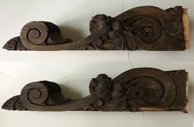 Early 20th Century Antique Carved Corbels - a Pair | Chairish