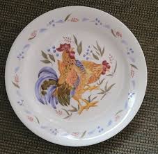Set Of 4 Country Morning By Corning Corelle Rooster Theme ...