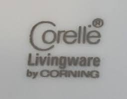 Vintage 1970's Corelle Blue Snowflake Garland Flat Cup & Saucer