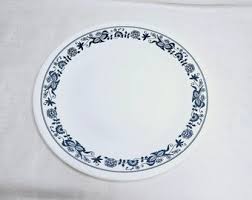 Vintage Corelle Livingware by Corning Old Town Blue Onion Dinnerware, White Glass Dinnerware With Dark Blue Trim - Etsy