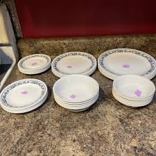 Vintage Corelle Old Town Blue ( Blue Onion ) Dinnerware - 42 ...
