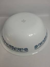 Vintage Corelle Blue Cornflower Serving Vegetable Bowl White ...