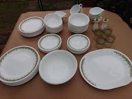 Vtg Large Lot of Corelle Dinnerware Set Vintage Wildflower/Flower Design/Pattern | eBay