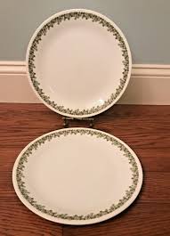 Vintage Corelle SPRING BLOSSOM Green CRAZY DAISY Dinner ...