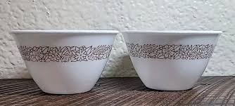 Vintage Corelle by CORNING set of 2 tea cups gold hook handle Woodland Floral | eBay