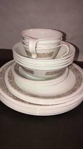 Lot - Corning Corelle Woodland Brown Dinnerware