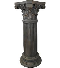 Amazon.com: BestNest Emsco Greek Column Pedestals, Sandstone Colored, 32" H, Pack of 2 : Patio, Lawn & Garden