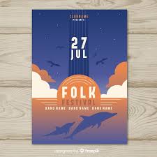 Gradient illustration music festival poster | Free Vector